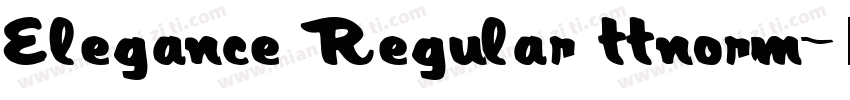 Elegance Regular ttnorm字体转换